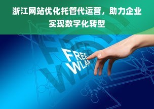 浙江网站优化托管代运营,助力企业实现数字化转型